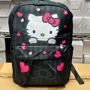 Hello Kitty Black and Pink Backpack